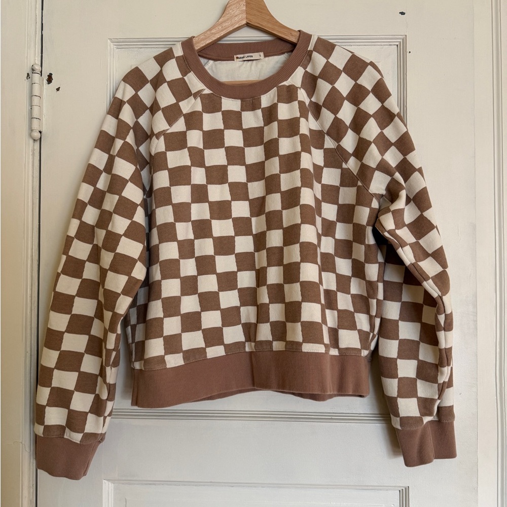 Marine Layer Anytime Sweatshirt / Checkerboard